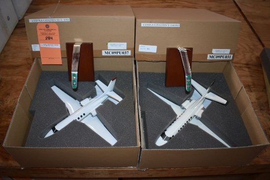 (2) MODEL AIRPLANES CESSNA CIT II AND CIT V-FO