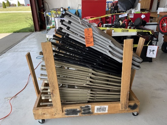 (20) ASSORTED METAL FOLDING CHAIRS AND