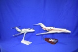 (2) MODEL AIRPLANES CESSNA CIT X AMSTAT AND CJ-525