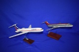 (2) MODEL AIRPLANES, DOUGLAS DC-9-30 NW AND ILLYSHIN
