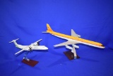 (2) MODEL AIRPLANES, BOMBARDIER DHC-8 WIDEROW &