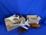 (4) MODEL AIRPLANES ATG JAVELIN, BELL UH-1 CLEAR