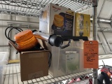PLASTIC CONTAINER BOXES AND LOOSE FLASHLIGHTS,