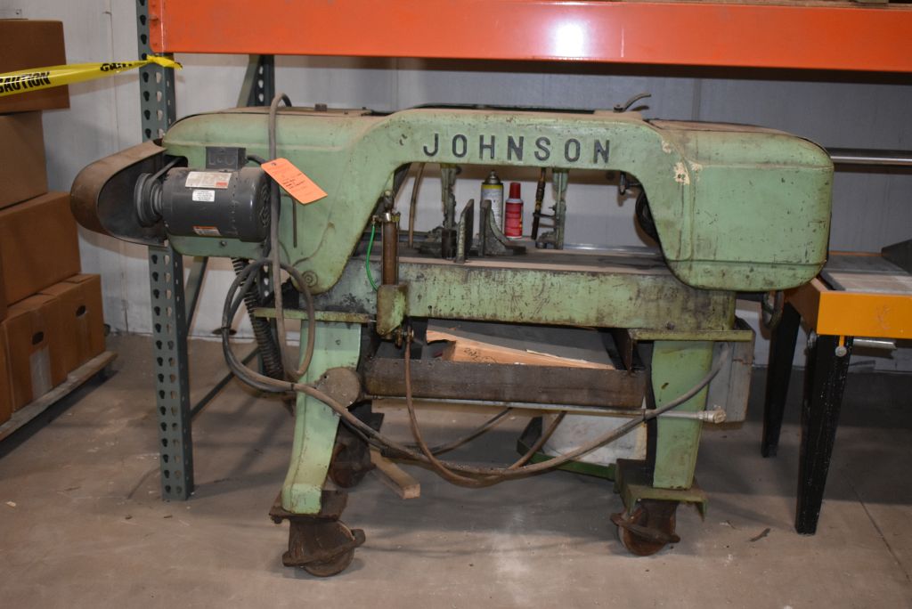 JOHNSON HORIZONTAL BAND SAW, MODEL J, S/N J162467 Proxibid