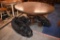 ROUND WOODEN TABLE, 58