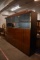 (4) RELE BROWN WOOD & GLASS ENTERTAINMENT CENTER