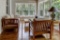HARDEN FURNITURE SET: CHAIR W/CUSHIONS, COUCH