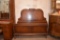 WALNUT FINISH FULL HEADBOARD & BED FRAME
