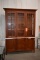 CHERRY  WOOD CURIO/BUFFET CABINET, 16