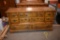 BROWN WOODEN DRESSER, 8 DRAWERS, 19