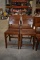 (4) CRATE & BARREL MANGO WOOD FURNITRE BASQUE HONEY