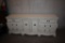 WHITE DRESSER, 6 DRAWERS, 2 DOORS