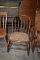 SMALL ROCKING CHAIR, SPINDLE BACK, CANE SEAT