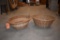 (2) OVAL LAUNDRY BASKETS