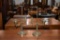 (2) BRASS TABLE LAMPS & WICKER BASKET