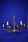 OIL BRONZE CHANDELIER, 6 BULBS, APPROX. 27
