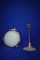 (2) BRUSHED SILVER LIGHT FIXTURES