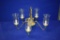 (2) GOLD CORDELIA CHANDELIERS, 21