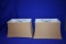 (2) BOSTON STORE CARMEL COLORED LAMP SHADES,