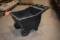 BLACK PLASTIC WHEELBARROW, APPROX. 22