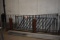 (4) PIECES OF METAL FENCING, BLACK