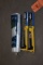 ROLL OF PLASTIC & (2) 3M HAND MASTER TAPING TOOLS, NEW