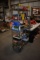 FREEZER STYLE SHELVING UNIT, ON CASTERS, 3' X 14