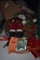 (3) CHRISTMAS WREATHS, (3) WOODEN CHRISTMAS