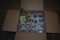 BOX OF MASON JARS & TONGS