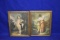 (2) ANTIQUE PICTURES IN GOLD FRAMES, APPROX. 18