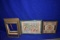 (3) GOLD/BRASS COLORED/WOOD FRAMES, APPROX. 14