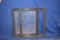 (2) BLACK/MAROON FRAMES W/PLASTIC PICTURE PROTECTIVE INSERT,