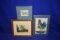 (3) PAINTINGS: PAINTING BY J.H. IN SILVER FRAME,