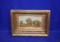 GOLD FRAMED PAINTING, APPROX. 13