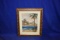 FRAMED & MATTED TROPICAL SAILBOAT PRINT, 24-1/2