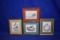 (4) NATIVE AMERICAN PRINTS, WOOD FRAMES, APPROX. 1'H x 9