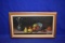 FRAMED FRUIT STILL LIFE ON CANVAS, 16-1/2