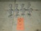 (8) GLASS CANDLE HOLDERS