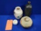 (4) HAND CRAFTED MISC. CLAY POTTERY VASES