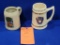 (2) DECORATIVE MUGS