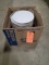 BOX OF ROUND CARDBOARD PLATE PROTECTORS