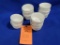 (11) SMALL WHITE ROUND BOWLS