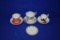 (7) MISC. TEA CUPS & SAUCERS