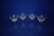 (4) SET OF MARTINI GLASSES