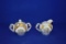 ROYAL HALSEY CREAM & SUGAR SET (2) ITEMS