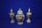 (3) ITALIAN GLASS VASES, HAND CRAFTED BY FIORI FIAMMINGTTI