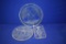 (3) CRYSTAL GLASS TRAYS
