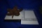 (5) MISC. GLASS/METAL DECORATIVE TRAYS
