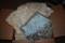 BOX OF QUEEN SIZED BEDDING SET: QUEEN SIZED TAN DUVET,