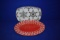 (2) GLASS CHRISTMAS TRAYS
